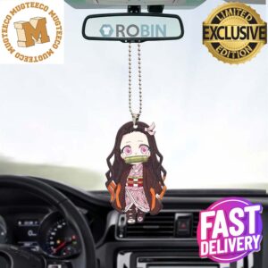Demon Slayer Nezuko Kamado Posing Christmas Car Decorations Ornament