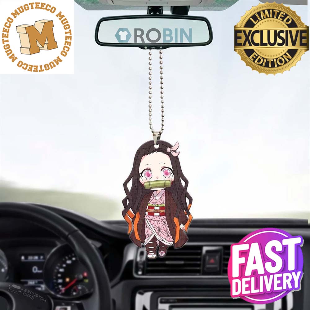 Demon Slayer Nezuko Kamado Posing Christmas Car Decorations Ornament Demon Slayer Nezuko Kamado Posing Christmas Car Decorations Ornament