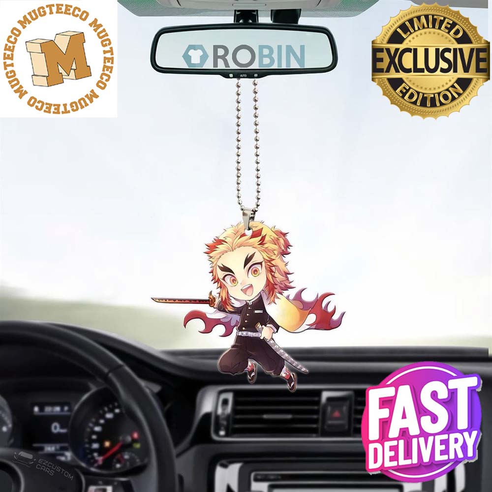 Demon Slayer Rengoku Xmas Gifts Car Decorations Ornament Demon Slayer Rengoku Xmas Gifts Car Decorations Ornament