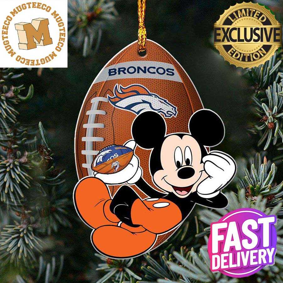 Denver Broncos NFL Disney Mickey Mouse Xmas Gifts For Fans Personalized Christmas Tree Decorations Ornament Denver Broncos NFL Disney Mickey Mouse Xmas Gifts For Fans Personalized Christmas Tree Decorations Ornament