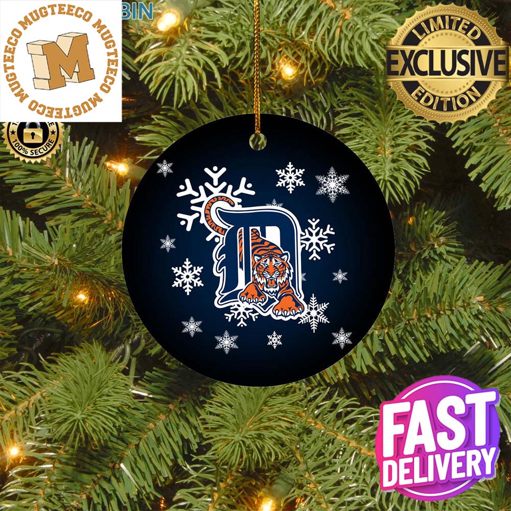 Detroit Tigers MLB Personalized Xmas Merry Christmas Holiday Ornament Detroit Tigers MLB Personalized Xmas Merry Christmas Holiday Ornament