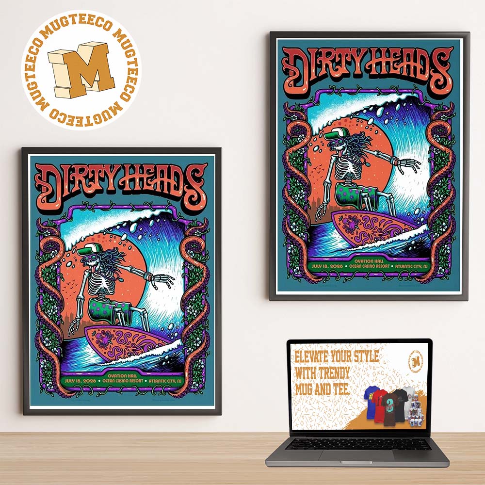Dirty Heads Atlantic NJ Event Poster At Ocean Casino Resort On July 18 2026 Home Decor Poster Canvas Dirty Heads Atlantic NJ Event Poster At Ocean Casino Resort On July 18 2026 Home Decor Poster Canvas