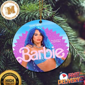 Dua Lipa In Barbie Movie This Barbie Is A Mermaid 2023 Christmas Tree Decorations Ornament
