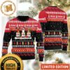 Duvel Beer Logo Reindeer Personalized Black And Red Christmas Ugly Sweater Duvel Beer Logo Reindeer Personalized Black And Red Christmas Ugly Sweater