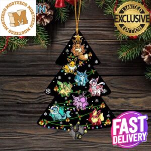 Eevee Evolution Cute Pokemon Anime Christmas Tree Decorations Ornament