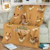 Eevee Fleece Blanket Funny For Fan Eevee Fleece Blanket Funny For Fan