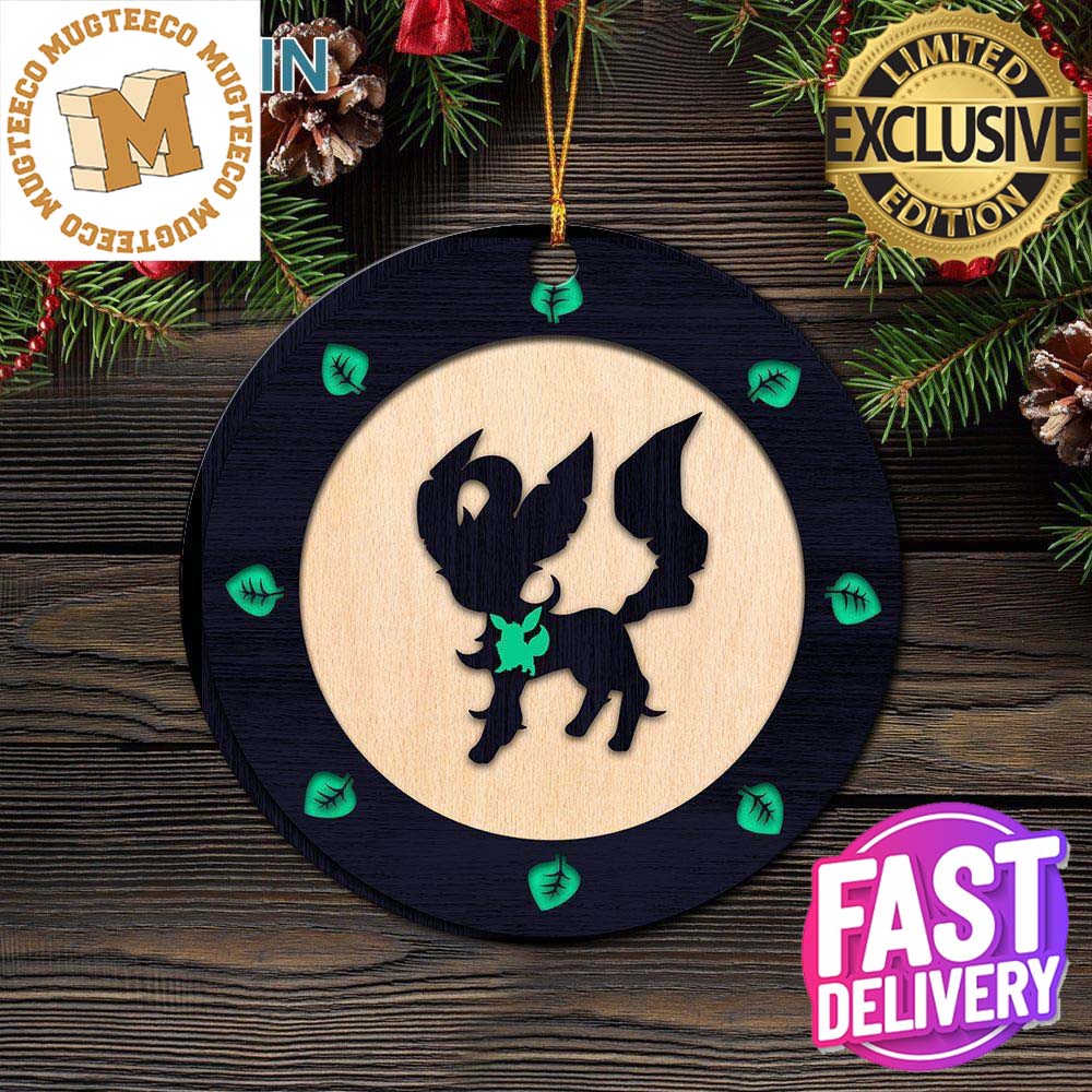 Eevee Leafeon Evolution Pokemon Ghost Holiday Gifts Christmas Tree Decorations Ornament Eevee Leafeon Evolution Pokemon Ghost Holiday Gifts Christmas Tree Decorations Ornament