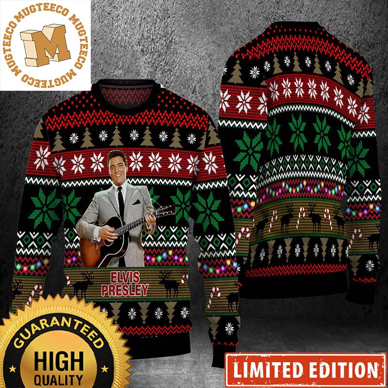 Elvis Presley Christmas Without You 2023 Ugly Christmas Sweater Elvis Presley Christmas Without You 2023 Ugly Christmas Sweater