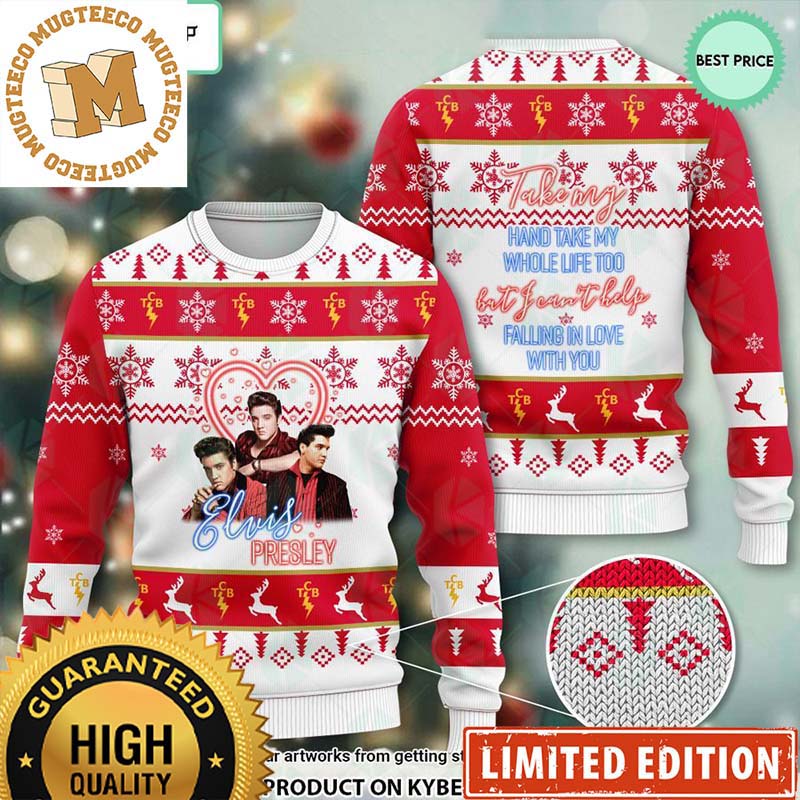 Elvis Presley Falling In Love With You Xmas Gifts Ugly Christmas Sweater 2023 Elvis Presley Falling In Love With You Xmas Gifts Ugly Christmas Sweater 2023