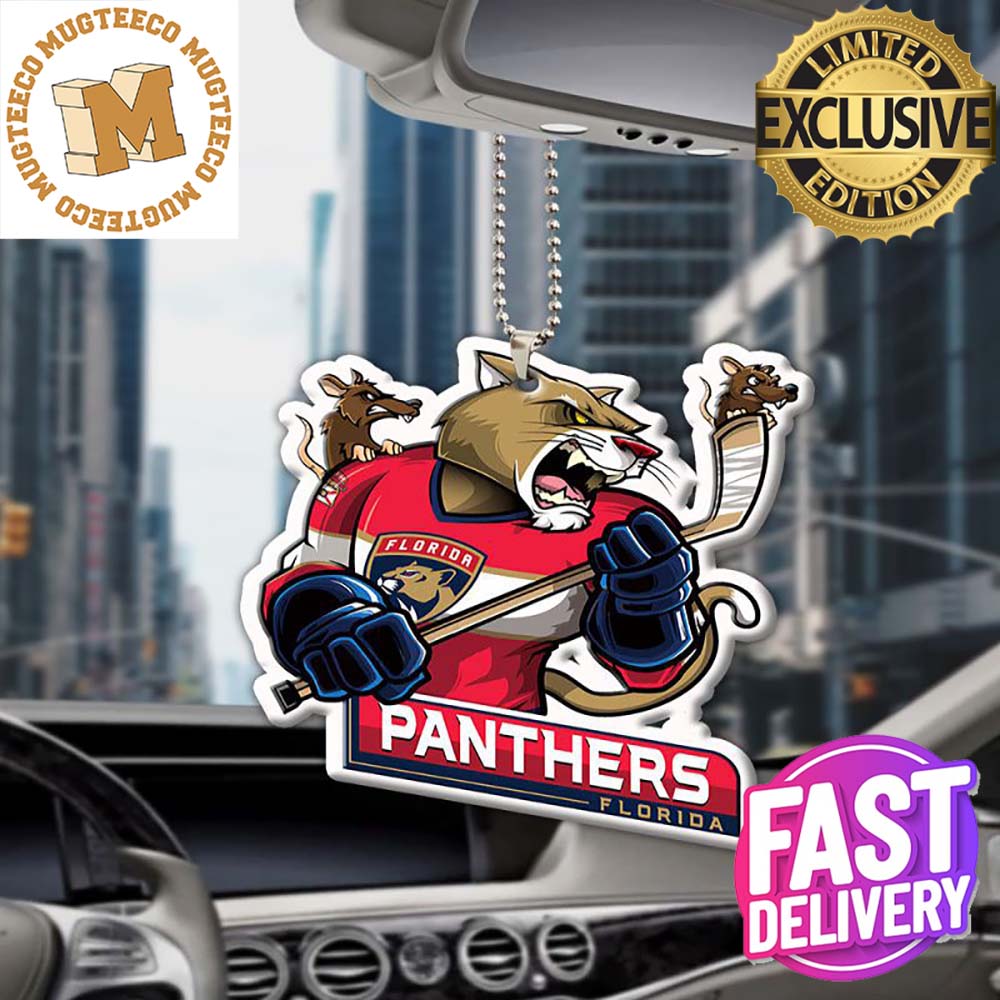 Florida Panthers NHL Mascot Personalized Christmas Car Decorations Ornament Florida Panthers NHL Mascot Personalized Christmas Car Decorations Ornament