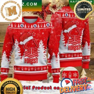 Forest Santa Hat Ugly Christmas Sweater For Holiday 2023 Xmas Gifts