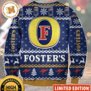 Fosters Beer Ugly Christmas Sweater