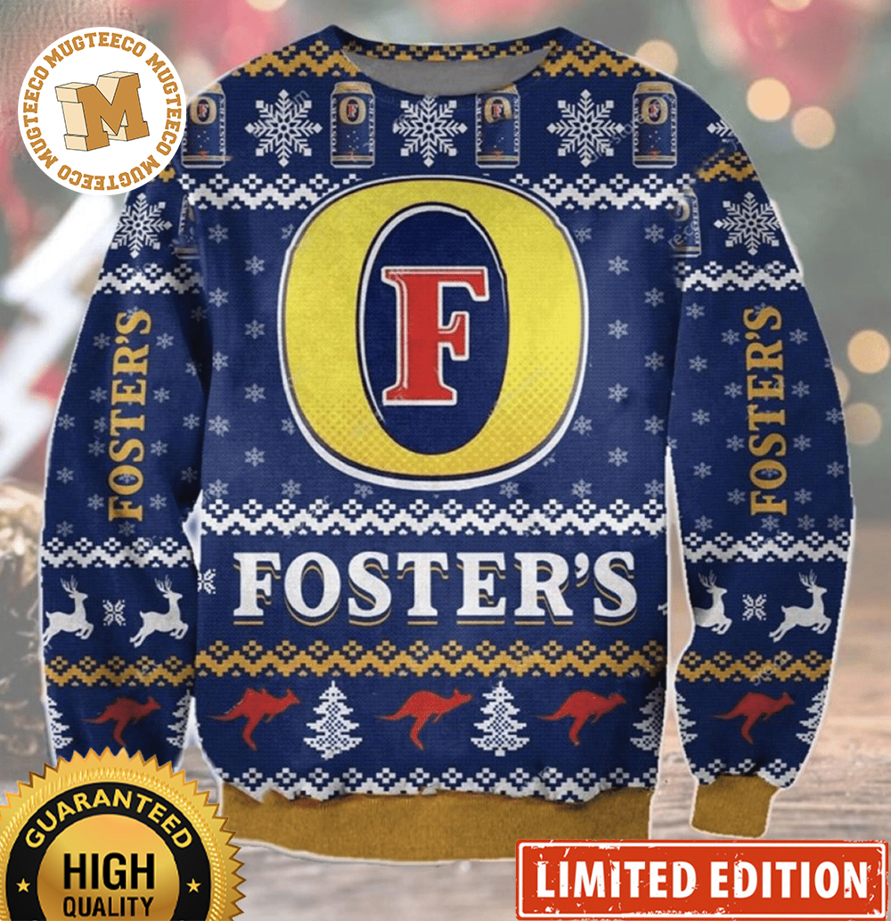 Fosters Beer Ugly Christmas Sweater Fosters Beer Ugly Christmas Sweater
