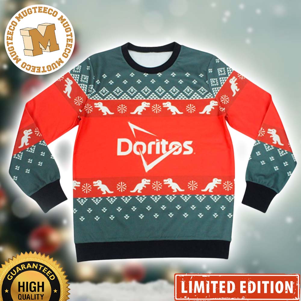 Frito Lay Doritos Snack Knitted Ugly Christmas Sweater Frito Lay Doritos Snack Knitted Ugly Christmas Sweater