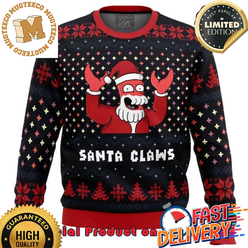 Futurama Santa Claus Ugly Christmas Sweater For Holiday 2023 Xmas Gifts Futurama Santa Claus Ugly Christmas Sweater For Holiday 2023 Xmas Gifts