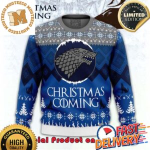 GOT Game of Thrones Christmas Is Coming Ugly Christmas Sweater For Holiday 2023 Xmas Gifts
