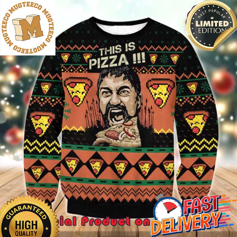 Gladiator This Is Pizza Ugly Christmas Sweater For Holiday 2023 Xmas Gifts Gladiator This Is Pizza Ugly Christmas Sweater For Holiday 2023 Xmas Gifts