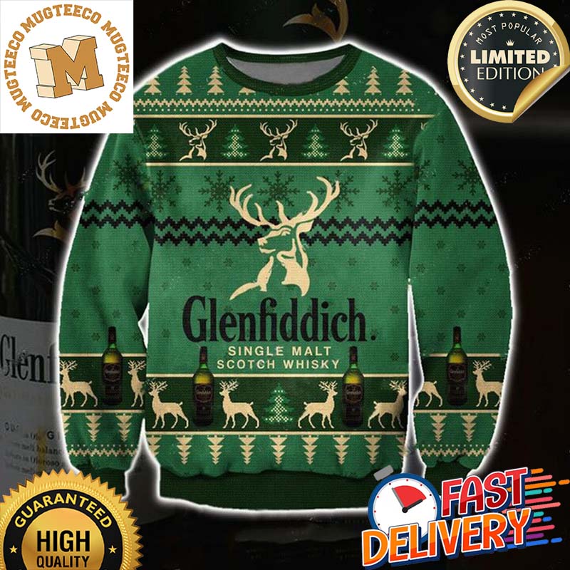 Glenfiddich Single Malt Scotch Whisky Ugly Sweater For Holiday 2023 Xmas Gifts Glenfiddich Single Malt Scotch Whisky Ugly Sweater For Holiday 2023 Xmas Gifts