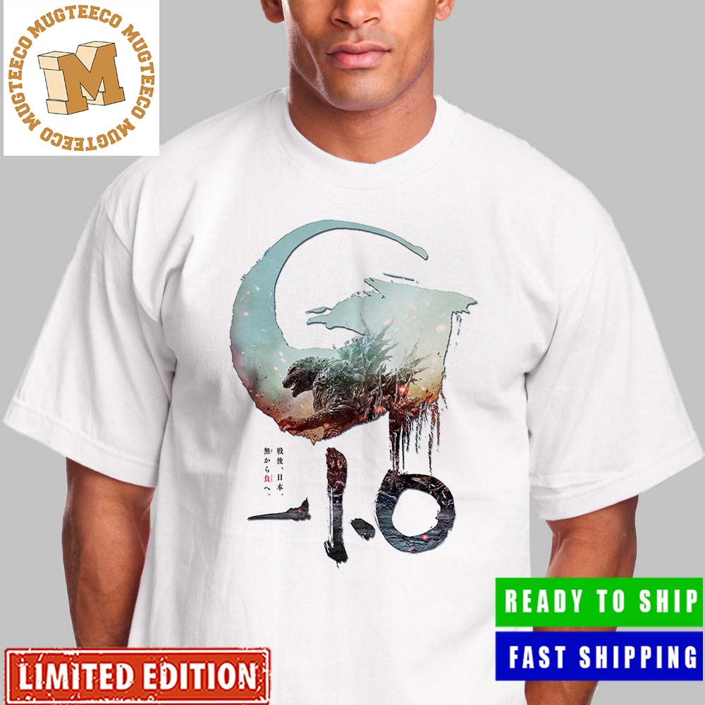 Godzilla Minus One Official Japanese Poster By Takashi Yamazaki Unisex T-Shirt Godzilla Minus One Official Japanese Poster By Takashi Yamazaki Unisex T-Shirt