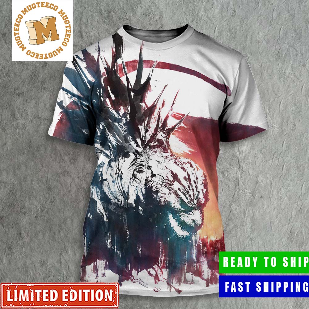 Godzilla Minus One US Poster All Over Print Shirt Godzilla Minus One US Poster All Over Print Shirt