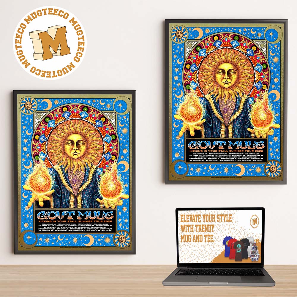 Govt Mule Kicking In Your Stall Summer Tour 2026 US Home Decor Poster Canvas Govt Mule Kicking In Your Stall Summer Tour 2026 US Home Decor Poster Canvas