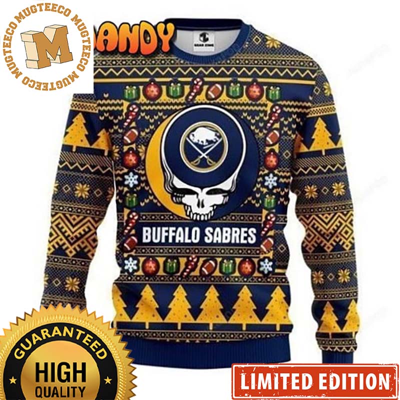 Grateful Dead Buffalo Sabres 2023 Xmas Gifts Ugly Christmas Sweater Grateful Dead Buffalo Sabres 2023 Xmas Gifts Ugly Christmas Sweater