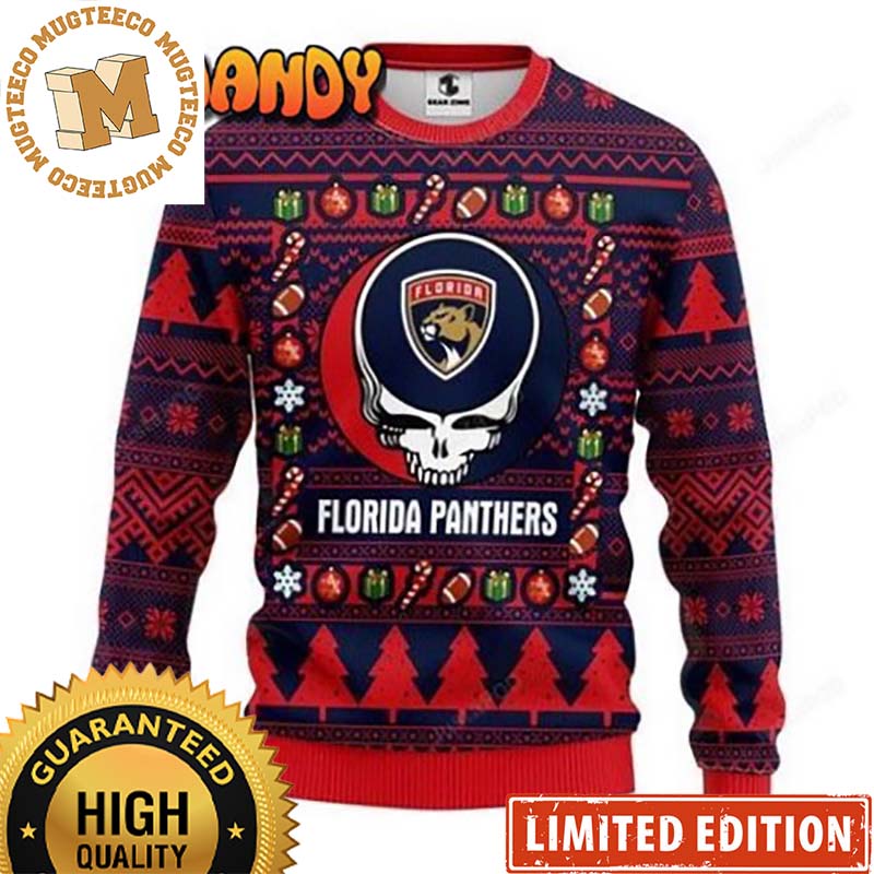 Grateful Dead Florida Panthers 2023 Xmas Gifts Ugly Christmas Sweater Grateful Dead Florida Panthers 2023 Xmas Gifts Ugly Christmas Sweater