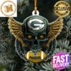 Green Bay Packers NFL Grinch Candy Cane Personalized Xmas Gifts Christmas Tree Decorations Ornament