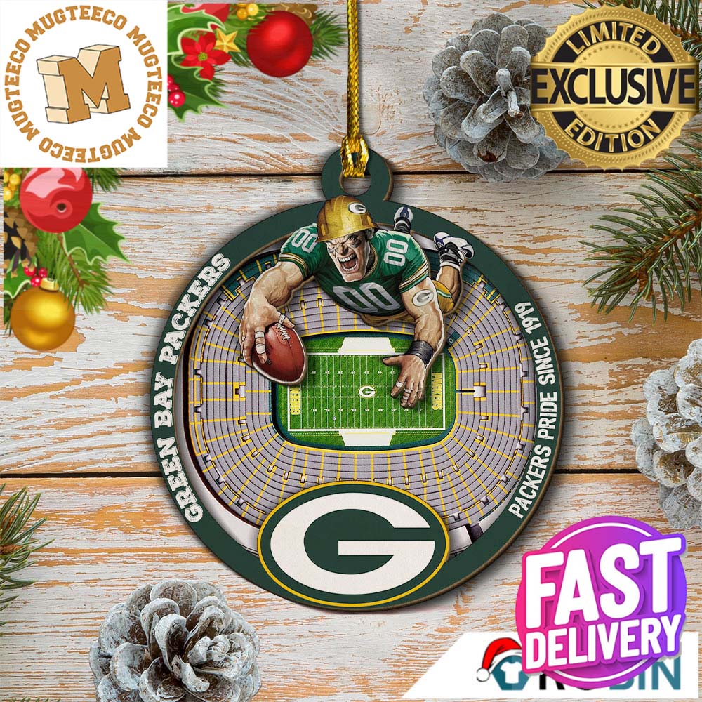 Green Bay Packers NFL Mascot Christmas Tree Decorations Ornament Green Bay Packers NFL Mascot Christmas Tree Decorations Ornament