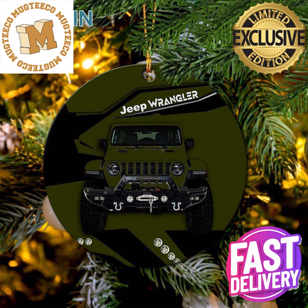 Green Jeep Xmas Gifts 2023 Christmas Decorations Ornament Green Jeep Xmas Gifts 2023 Christmas Decorations Ornament