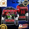 Grinch Drink Up Cincinnati Bengals Custom Name And Number Ugly Christmas Sweater