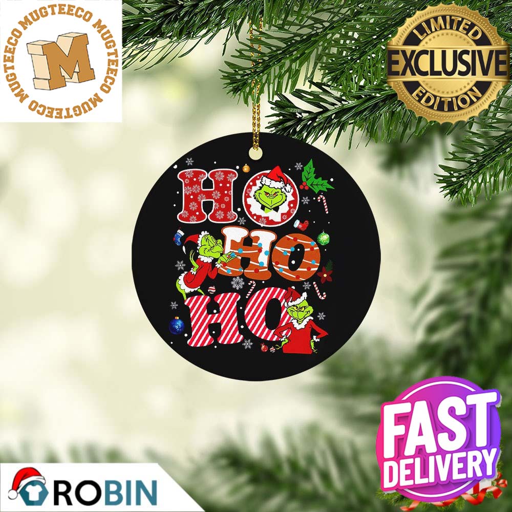 Grinch Ho Ho Ho Christmas Tree Decorations Ornament 2023 Grinch Ho Ho Ho Christmas Tree Decorations Ornament 2023