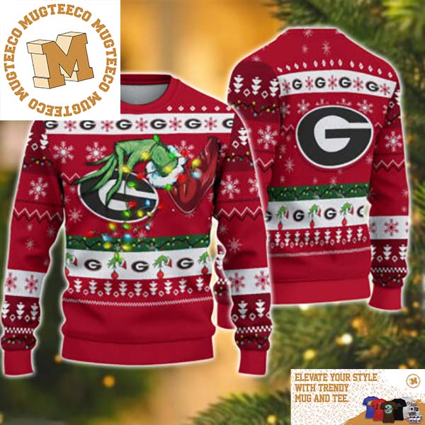 Grinch Stole Georgia Bulldogs NCAA Funny Xmas 2023 Gift For Holiday Ugly Christmas Sweater Grinch Stole Georgia Bulldogs NCAA Funny Xmas 2023 Gift For Holiday Ugly Christmas Sweater