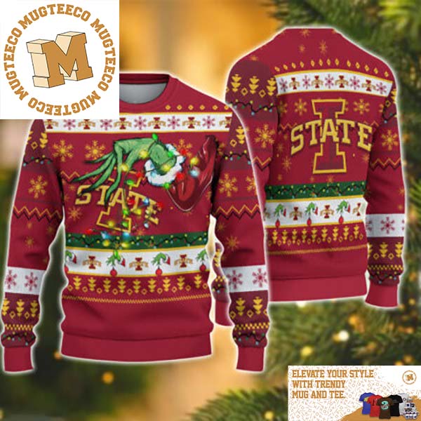 Grinch Stole Iowa State Cyclones NCAA Funny Xmas 2023 Gift For Holiday Ugly Christmas Sweater Grinch Stole Iowa State Cyclones NCAA Funny Xmas 2023 Gift For Holiday Ugly Christmas Sweater