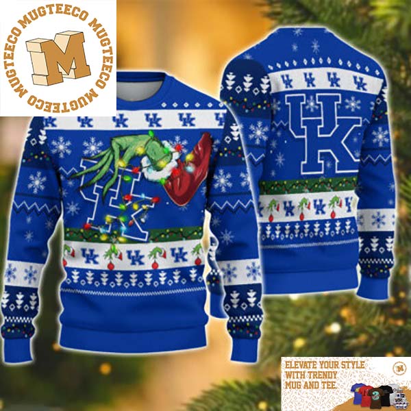 Grinch Stole Kentucky Wildcats NCAA Funny Xmas 2023 Gift For Holiday Ugly Christmas Sweater Grinch Stole Kentucky Wildcats NCAA Funny Xmas 2023 Gift For Holiday Ugly Christmas Sweater