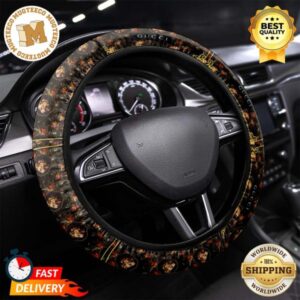 Gucci Grotesque Flora Print Steering Wheel Cover