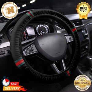 Gucci Vintage Web Black Steering Wheel Cover