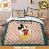 Gucci x Mickey Mouse Standing Pattern In Signature Brown Monogram Bedding Set King Gucci x Mickey Mouse Standing Pattern In Signature Brown Monogram Bedding Set King
