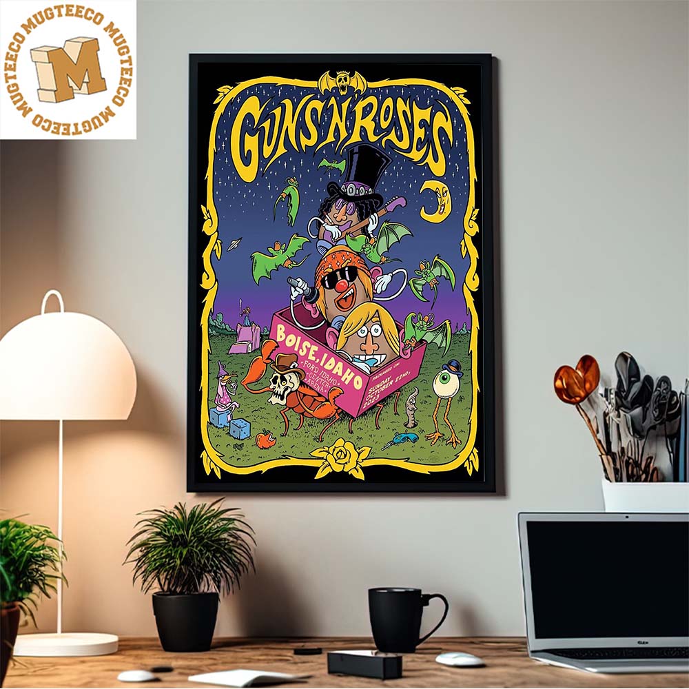 Guns N Roses Boise Idaho Ford Idaho Center Arena On October 22nd 2023 Mr Potato Style Home Decor Poster Canvas Guns N Roses Boise Idaho Ford Idaho Center Arena On October 22nd 2023 Mr Potato Style Home Decor Poster Canvas