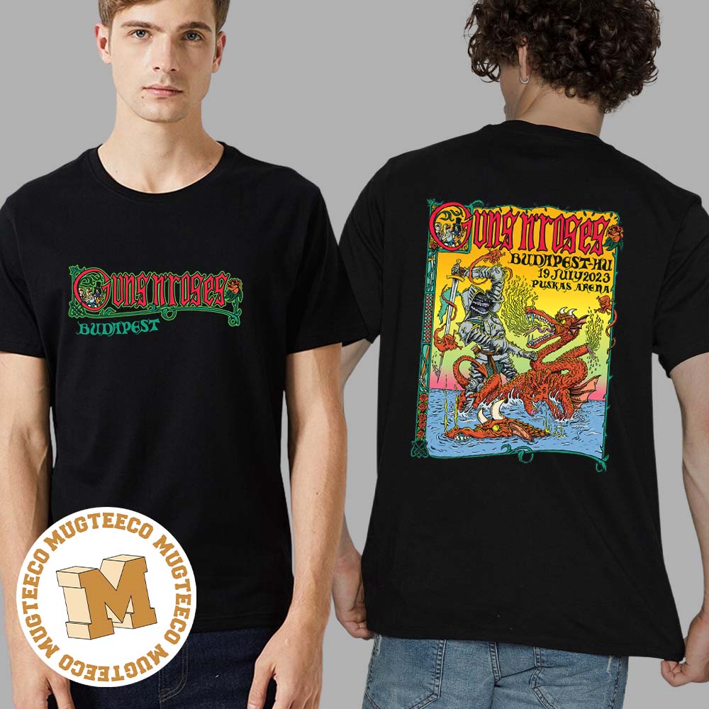 Guns N Roses Budapest Hungary Tour 19 July 2023 Two Sides Print Unisex T-Shirt Guns N Roses Budapest Hungary Tour 19 July 2023 Two Sides Print Unisex T-Shirt