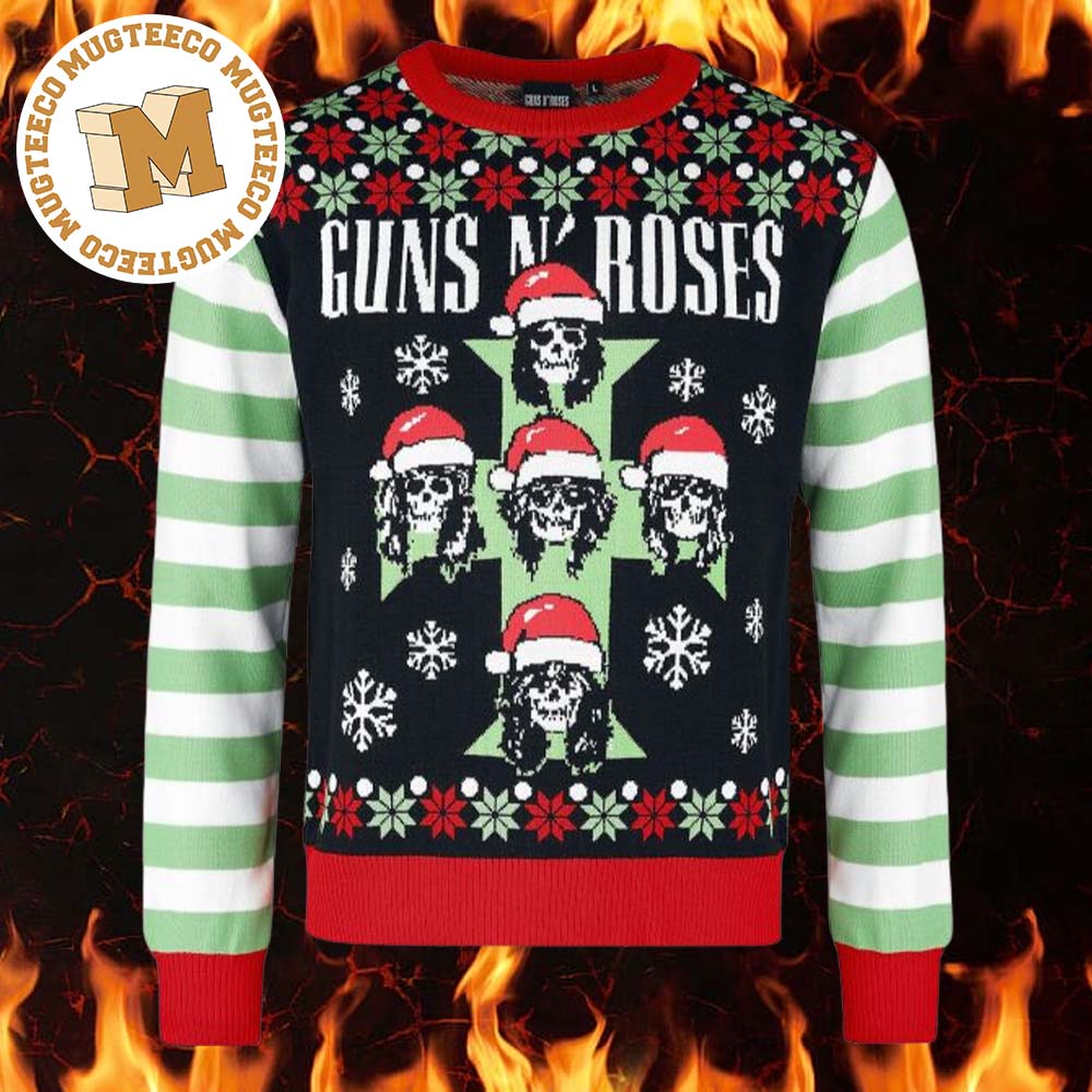 Guns N Roses Classic Logo Rock Heavy Metal 2023 Xmas Gifts Ugly Christmas Sweater Guns N Roses Classic Logo Rock Heavy Metal 2023 Xmas Gifts Ugly Christmas Sweater