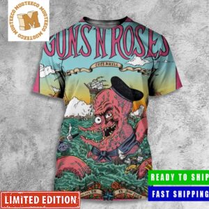 Guns N Roses Copenhagen World Tour 17 June 2023 Copenhell Poster All Over Print Shirt