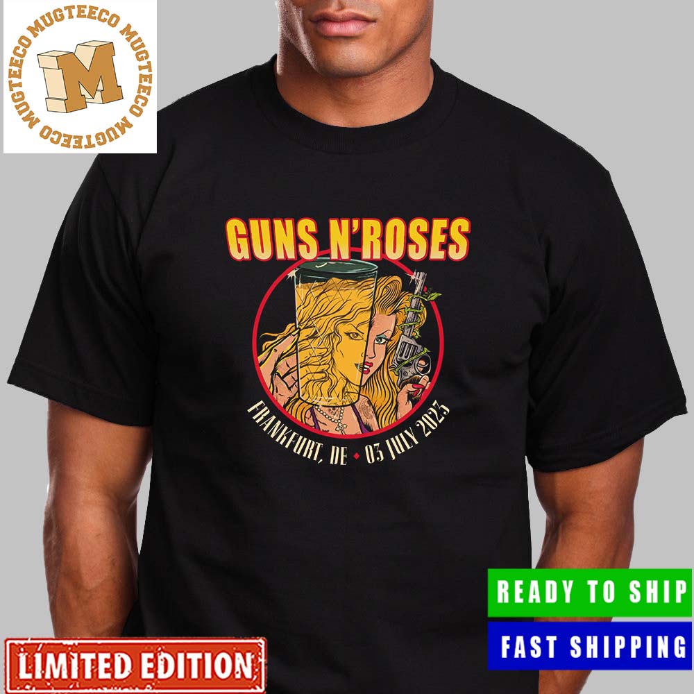 Guns N Roses Frankfurt Germany 03 July 2023 Deutsche Bank Park Unisex T-Shirt Guns N Roses Frankfurt Germany 03 July 2023 Deutsche Bank Park Unisex T-Shirt
