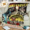 Guns N Roses Use Your Illusion I Anniversary Special 1991 2023 Yellow And Red Poster Fleece Blanket