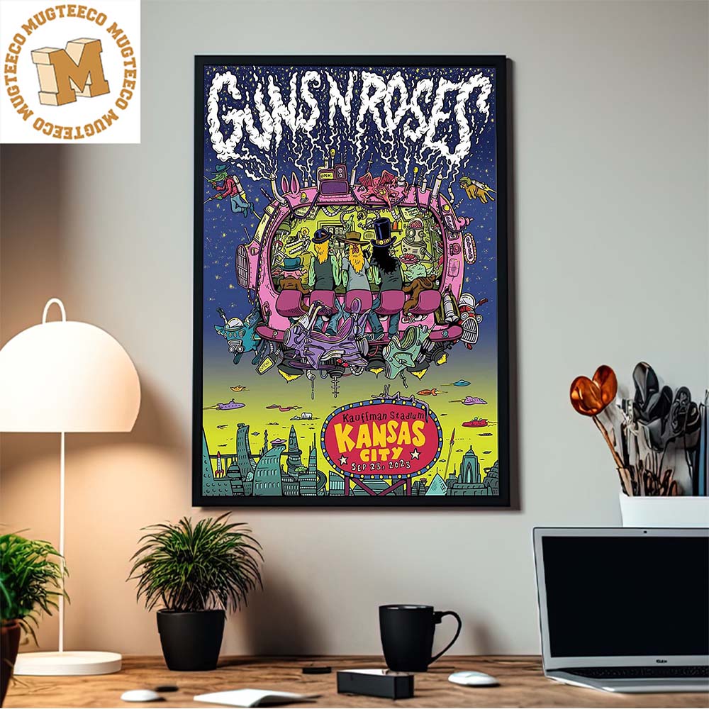 Guns N Roses Kansas City Show At Kauffman Stadium on Sep 23 2023 Home Decor Poster Canvas Guns N Roses Kansas City Show At Kauffman Stadium on Sep 23 2023 Home Decor Poster Canvas