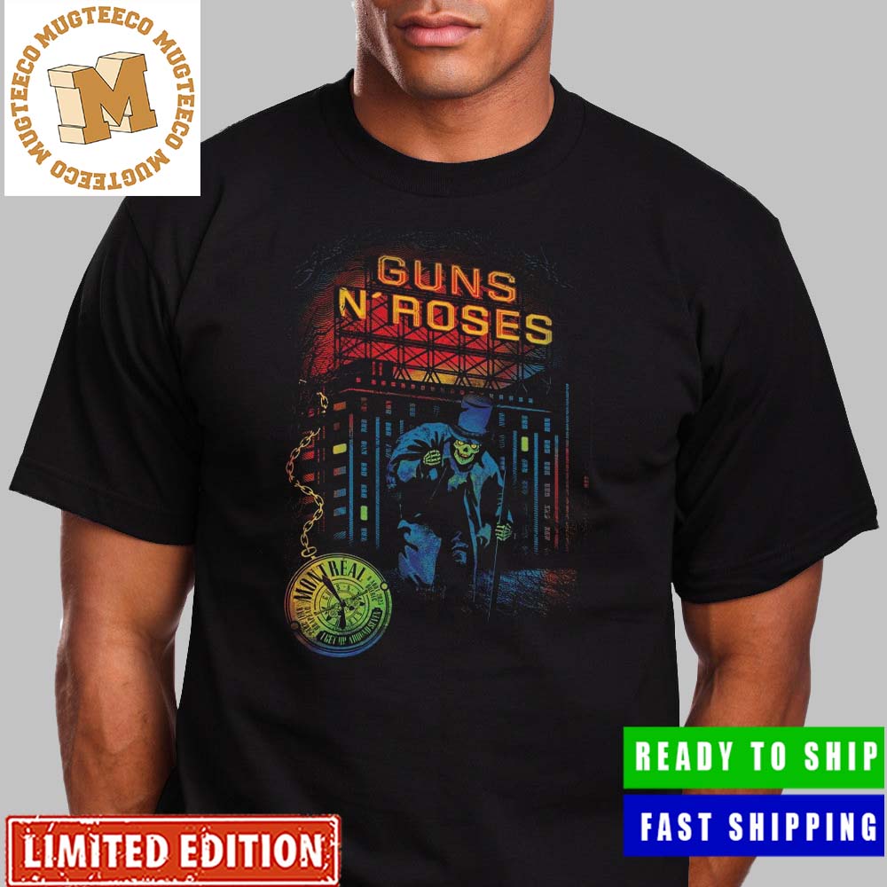 Guns N Roses Montreal Canada North America Tour Aug 8 Parc Jean Drapeau Unisex T-Shirt Guns N Roses Montreal Canada North America Tour Aug 8 Parc Jean Drapeau Unisex T-Shirt