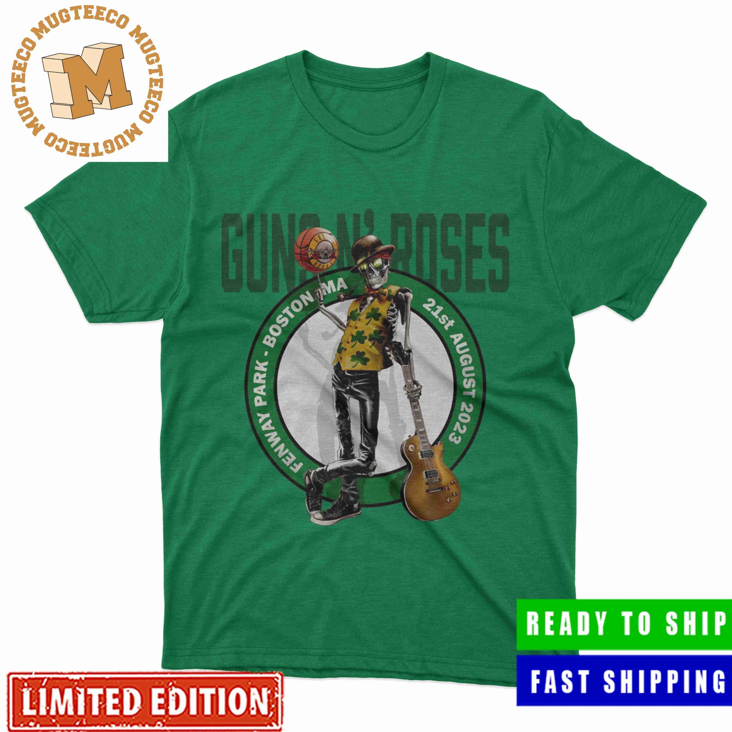 Guns N Roses North America Tour Fenway Park Boston MA 21st August 2023 Boston Celtics Style Unisex T-Shirt Guns N Roses North America Tour Fenway Park Boston MA 21st August 2023 Boston Celtics Style Unisex T-Shirt