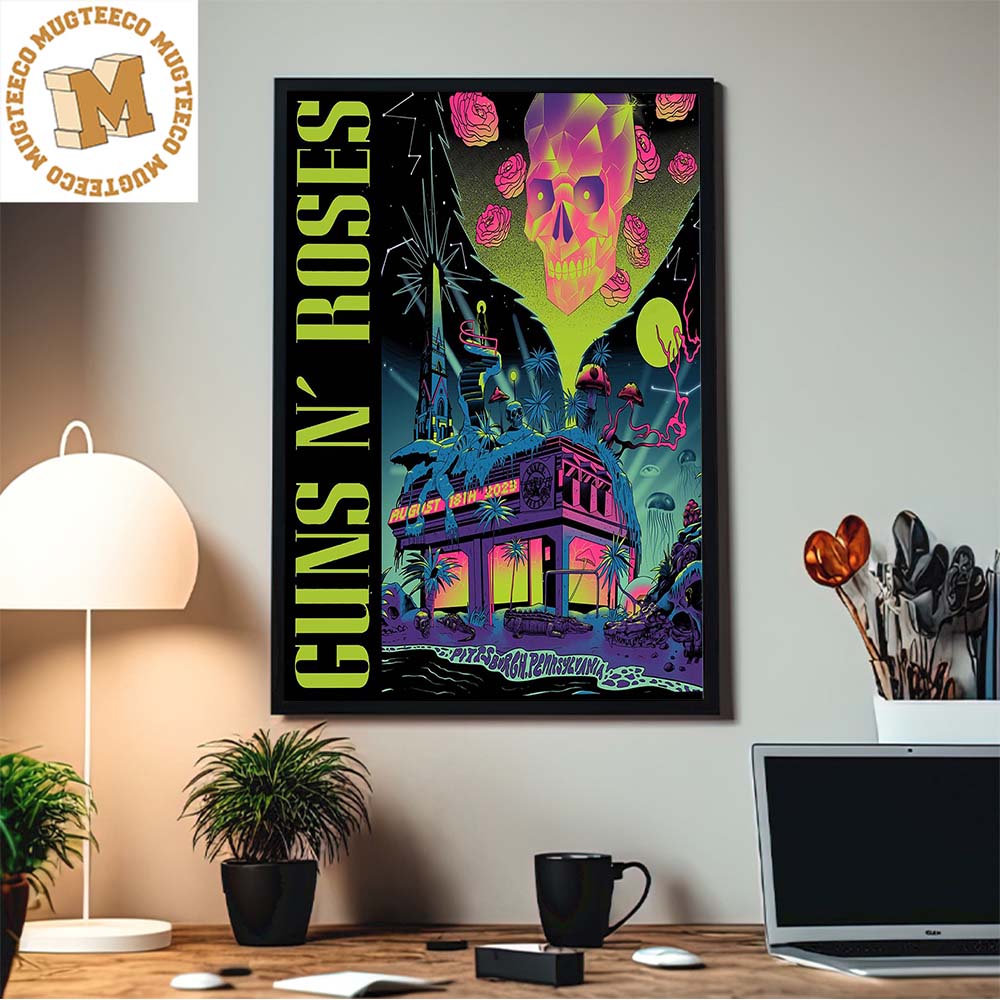 Guns N Roses Pittsburgh Pennsylvania August 18th 2023 North America Summer Fall Tour Decor Poster Canvas Guns N Roses Pittsburgh Pennsylvania August 18th 2023 North America Summer Fall Tour Decor Poster Canvas