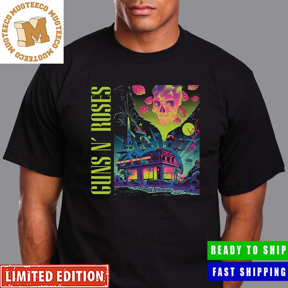 Guns N Roses Pittsburgh Pennsylvania August 18th 2023 North America Summer Fall Tour Unisex T-Shirt Guns N Roses Pittsburgh Pennsylvania August 18th 2023 North America Summer Fall Tour Unisex T-Shirt