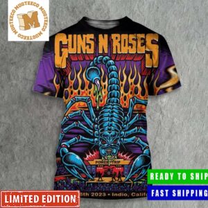 Guns N Roses Power Trip Rock Festival October 6th 2023 Indio California Poster All Over Print Shirt